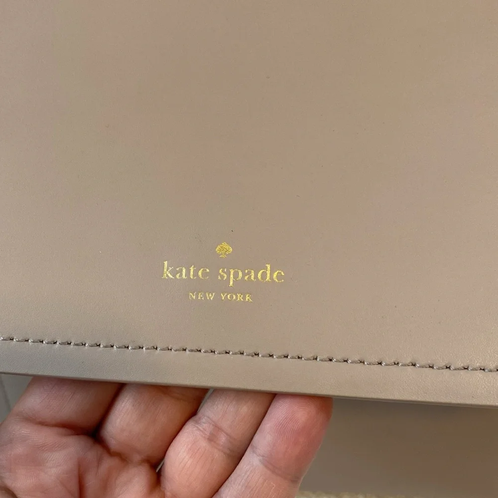 EUC Kate Spade neutral leather backpack - Picture 2 of 8